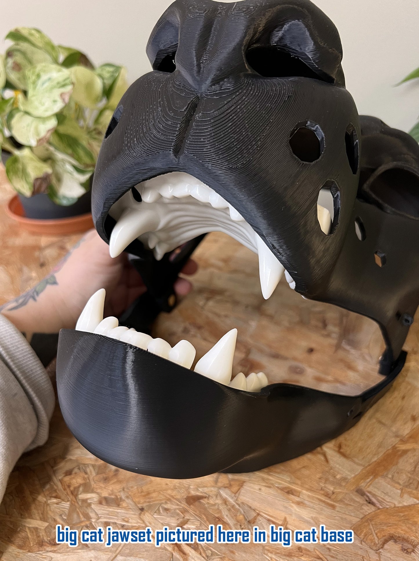 3D Printed realistic big cat fursuit base