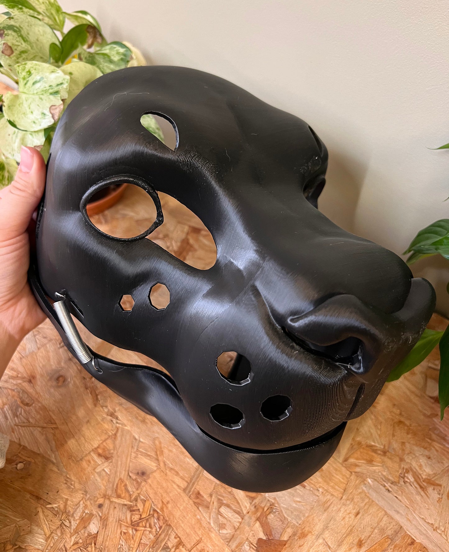 3D Printed realistic big cat fursuit base