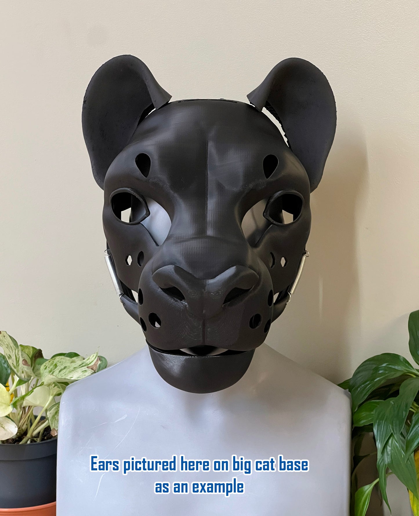 3D Printed realistic big cat fursuit base