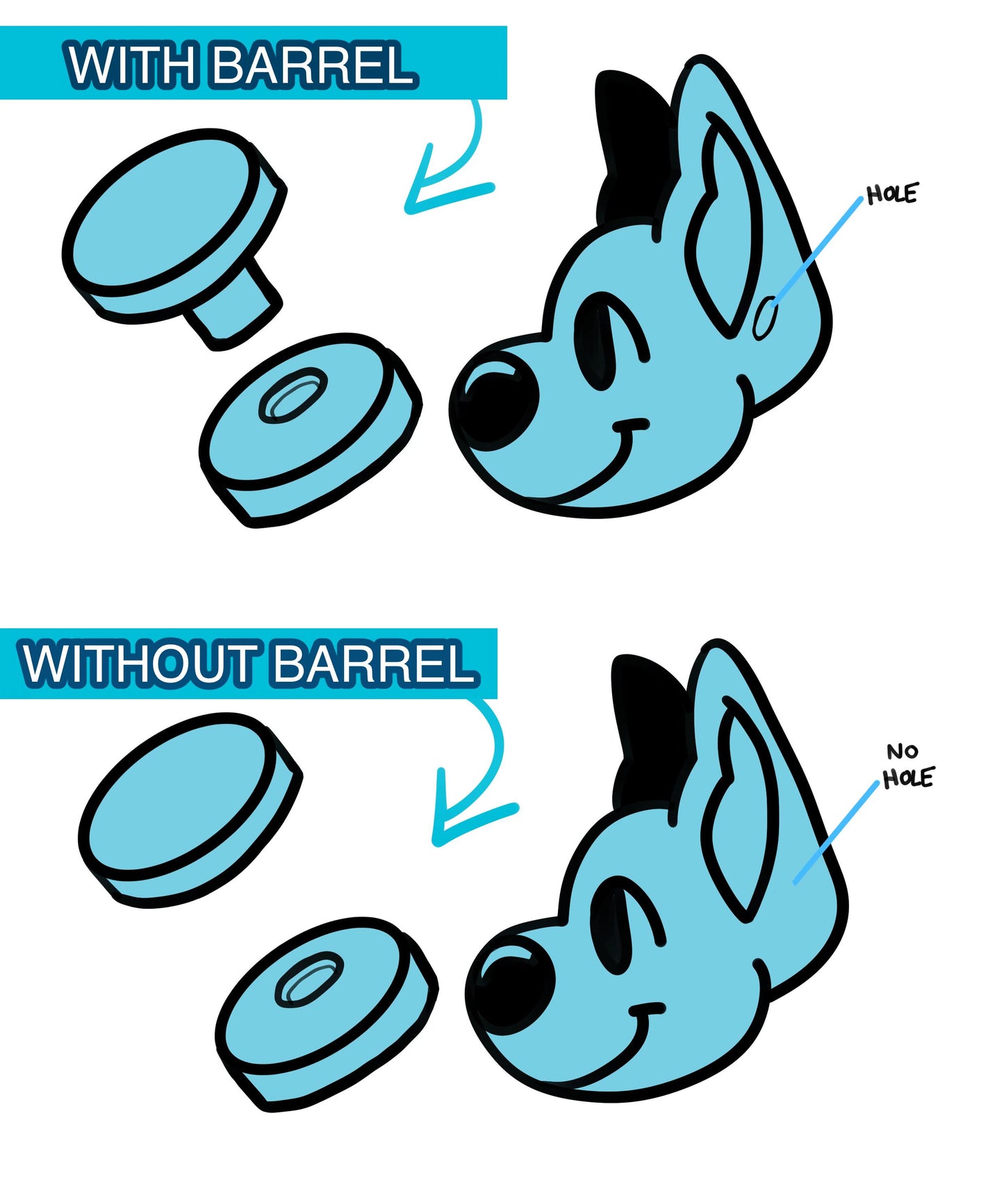 Fursuit Ear Gauges