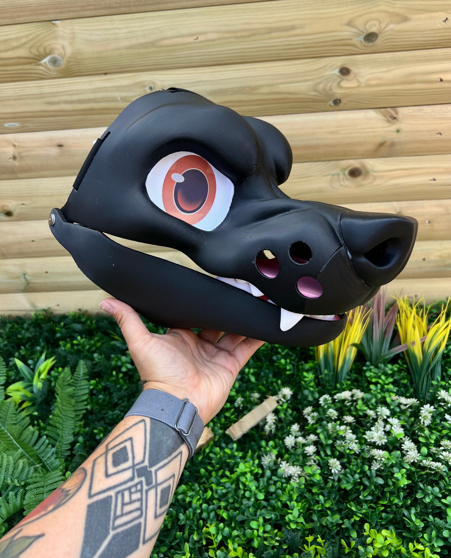 Snarly toony moving jaw head base