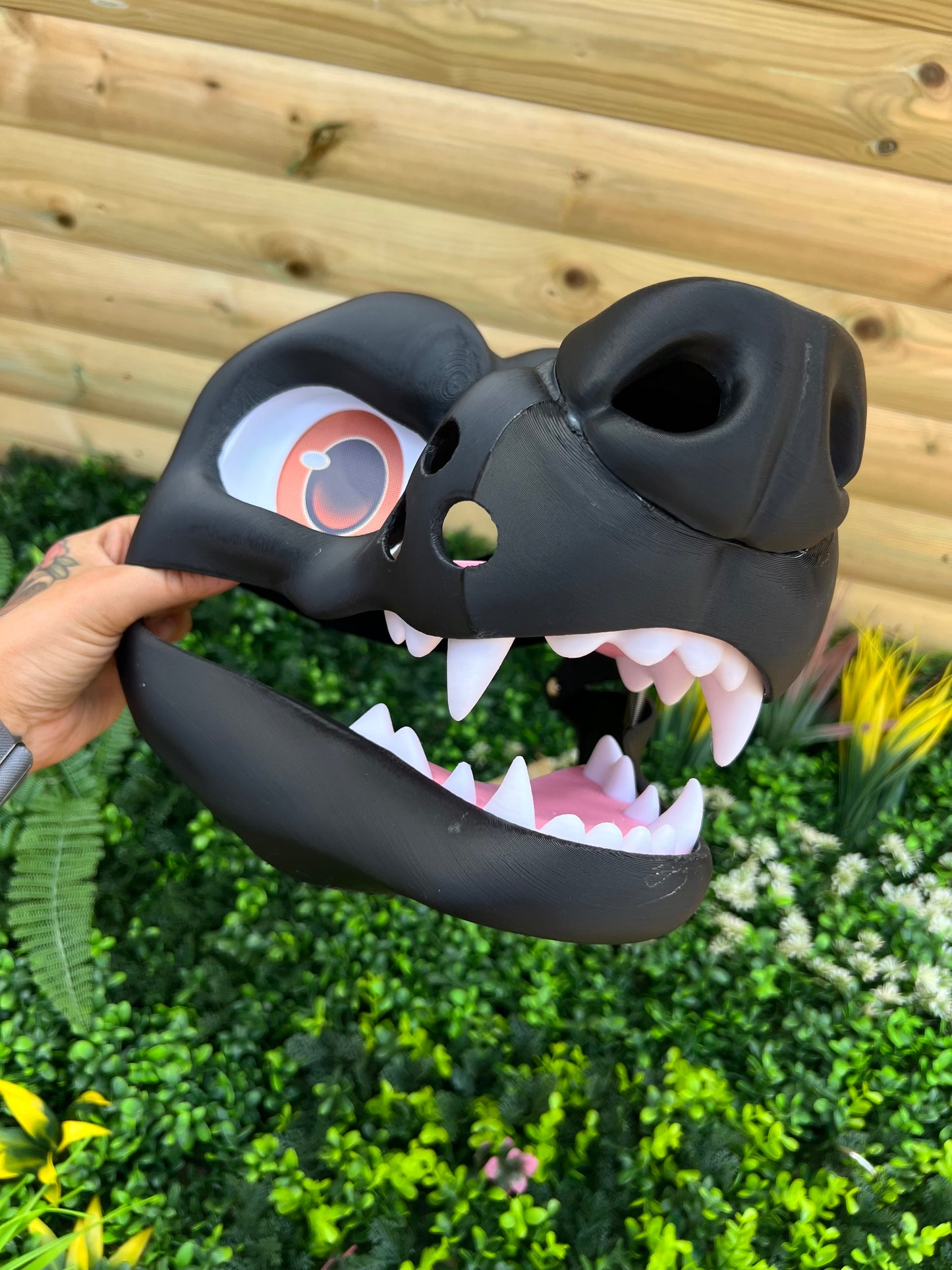 Snarly toony moving jaw head base