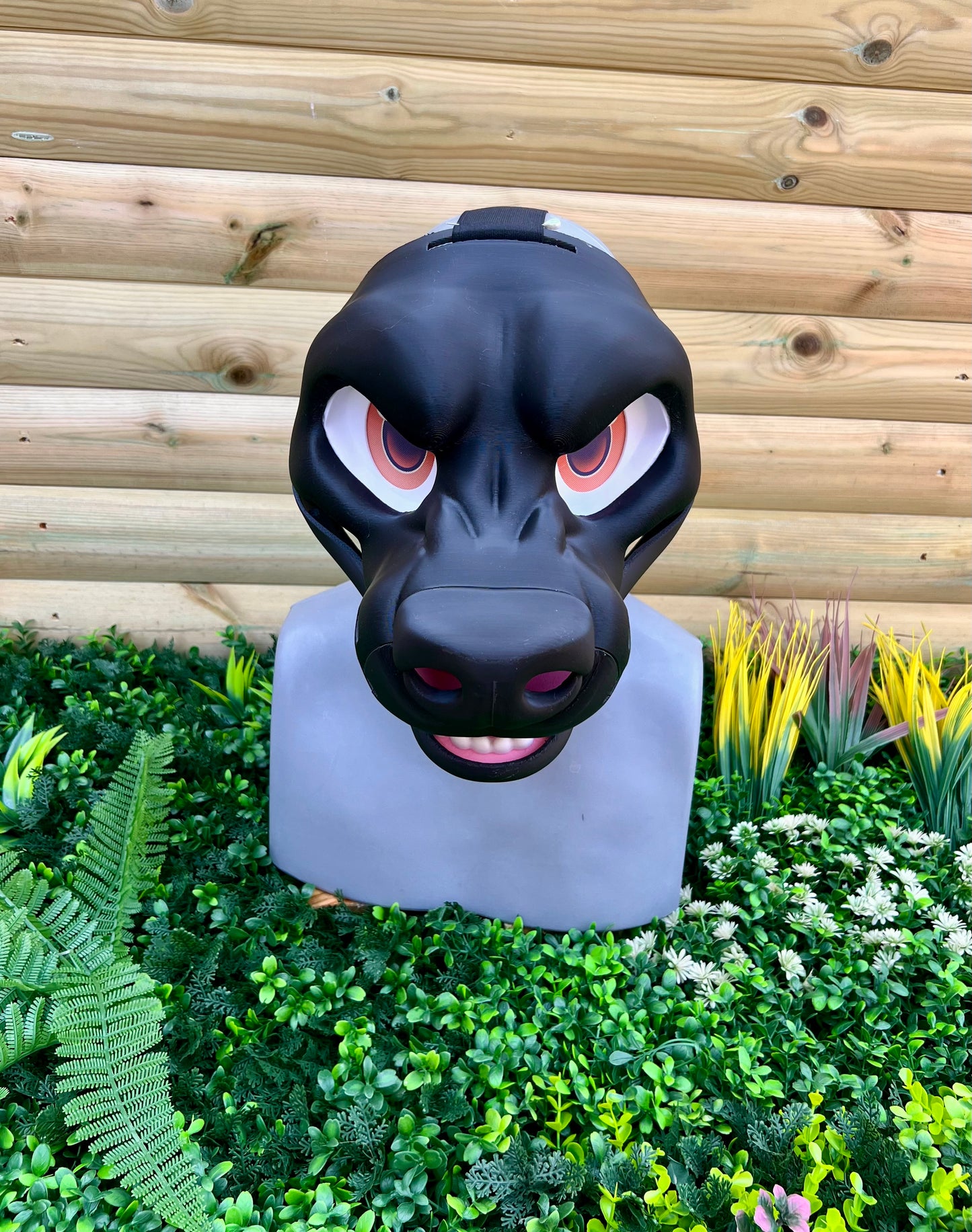 Snarly toony moving jaw head base