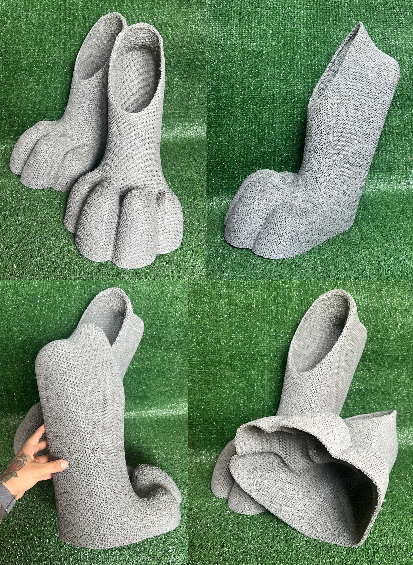 TPU Flexible digitigrade fursuit feet paws