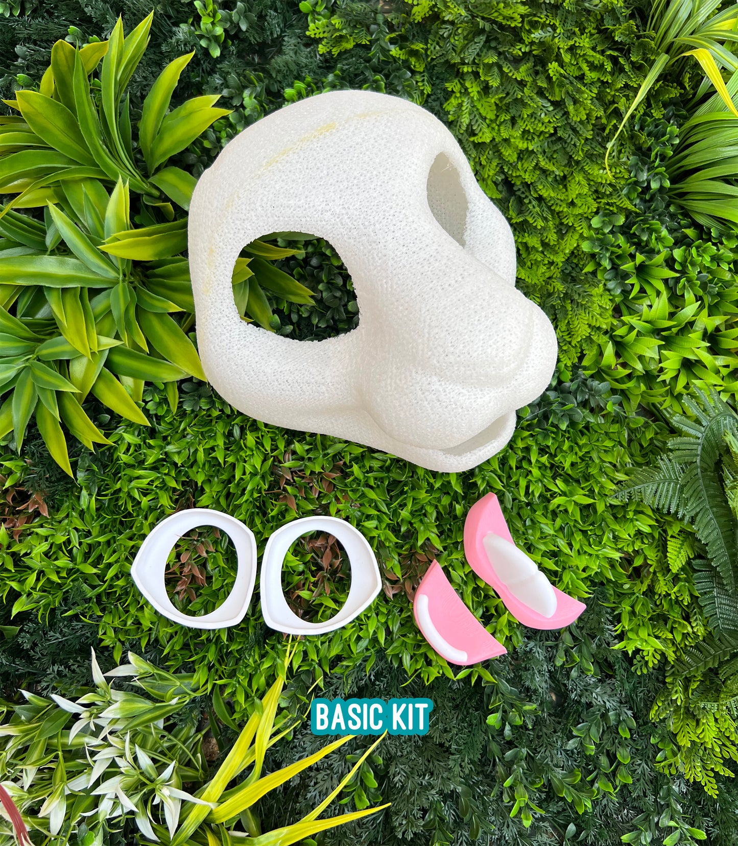Rabbit bunny flexible TPU fursuit head base